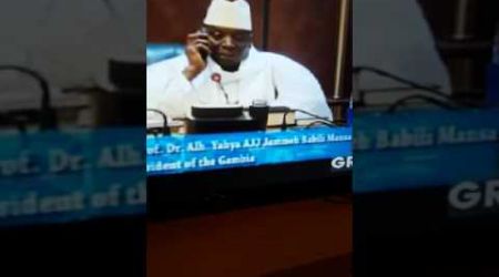 President Yaya Jammeh congratulating Adama Barrow in The Gambia presidential election