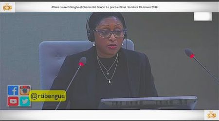 (1ÈRE PARTIE) CPI PROCÈS Laurent Gbagbo et Blé Goudé: 19 Janvier 2018,  Hélène YAPO