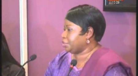 Au terme d'un séjour, Fatou Bensouda procureur de la CPI a animé une conference de presse