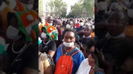 URGENT:C'est gâté a Paris Ala place victor Hugo pour réclamer le respect delaconstitution ivoirienne