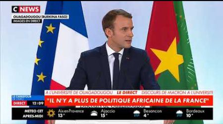 Discours complet d'Emmanuel Macron au Burkina Faso le 28/11/2017