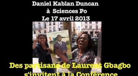 Paris - Duncan à Sciences Po : Des partisans de Laurent Gbagbo s'invitent à la conférence