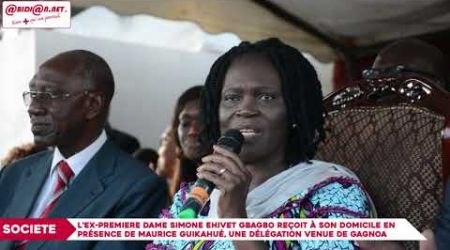 Simone Gbagbo reçoit à son domicile en présence de Guikahué, une délégation venue de Gagnoa