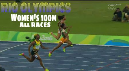 Rio Olympics HIGHLIGHTS | Women's 100m ROUND 1 (All Races)