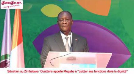 Situation au Zimbabwé: Ouattara appelle Mugabé à ‘’quitter ses fonctions dans la dignité’